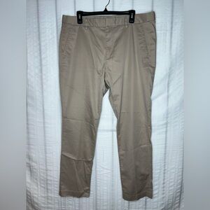 Bonobos Wednesday Tailored Pants Mens Size 38x30 Beige Khaki Chino Stretch 362